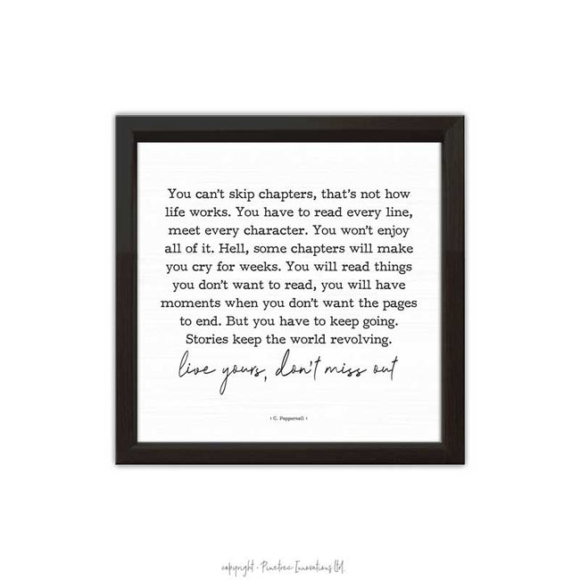 You Can&#39;t Skip Chapters Frame