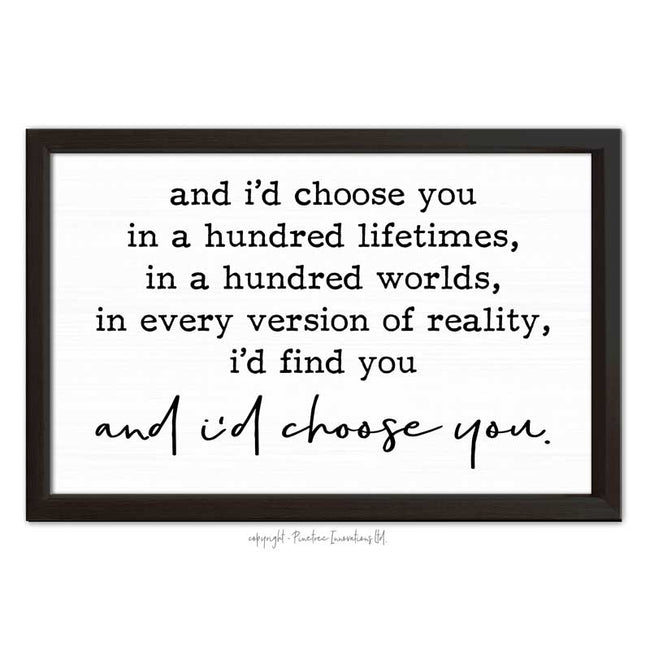 Pinetree Innovations Black &amp; White Framed Sign 22&#39; x 14&quot;