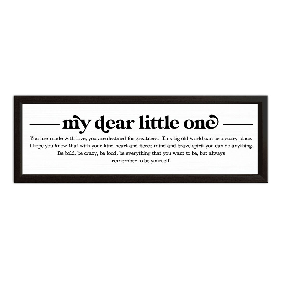 Pinetree Innovations Black &amp; White Framed Sign 29&quot; x 10&quot;