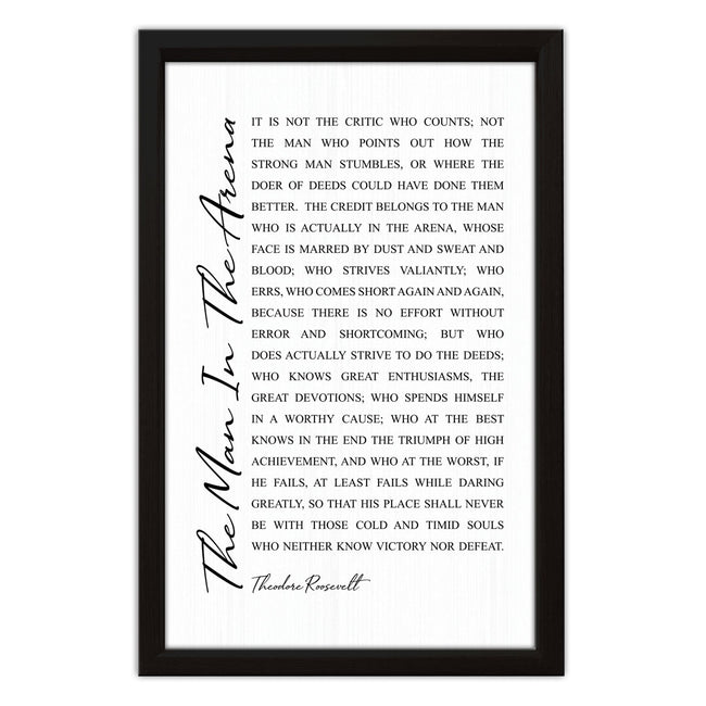 Pinetree Innovations Black &amp; White Framed Sign 22&#39; x 14&quot;