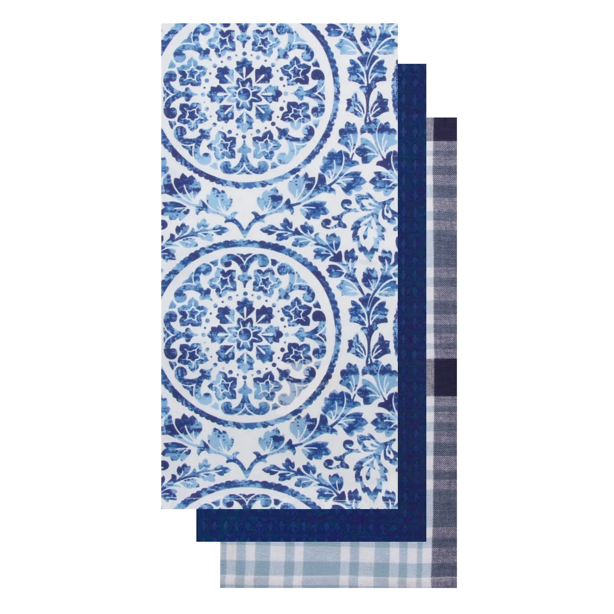 Cotton Print Tea Towel Set of 3