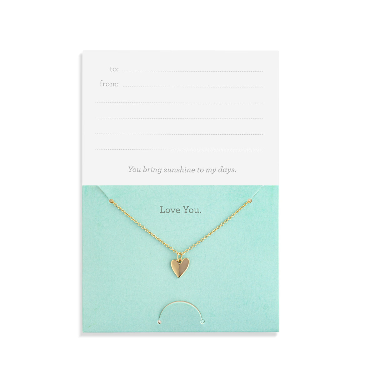 Sentiment Card And Necklace