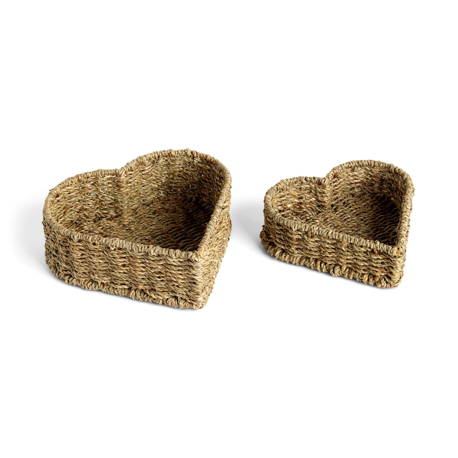 Woven Heart Baskets S/ 2.