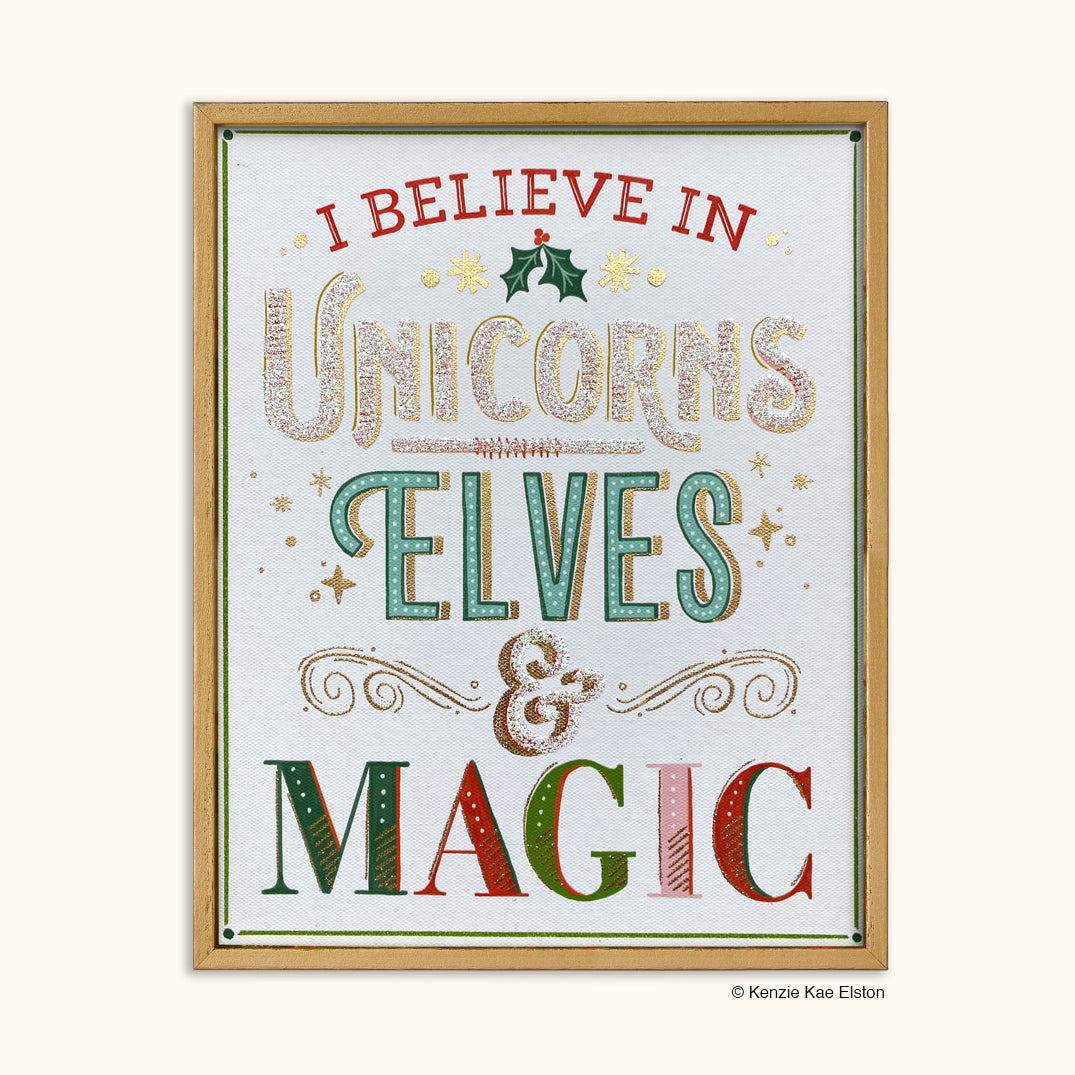 Werkshoppe Holiday Framed Canvas Art