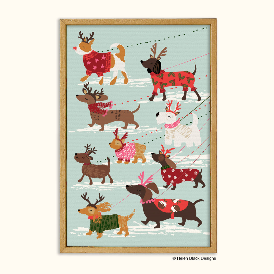 Werkshoppe Holiday Framed Canvas Art