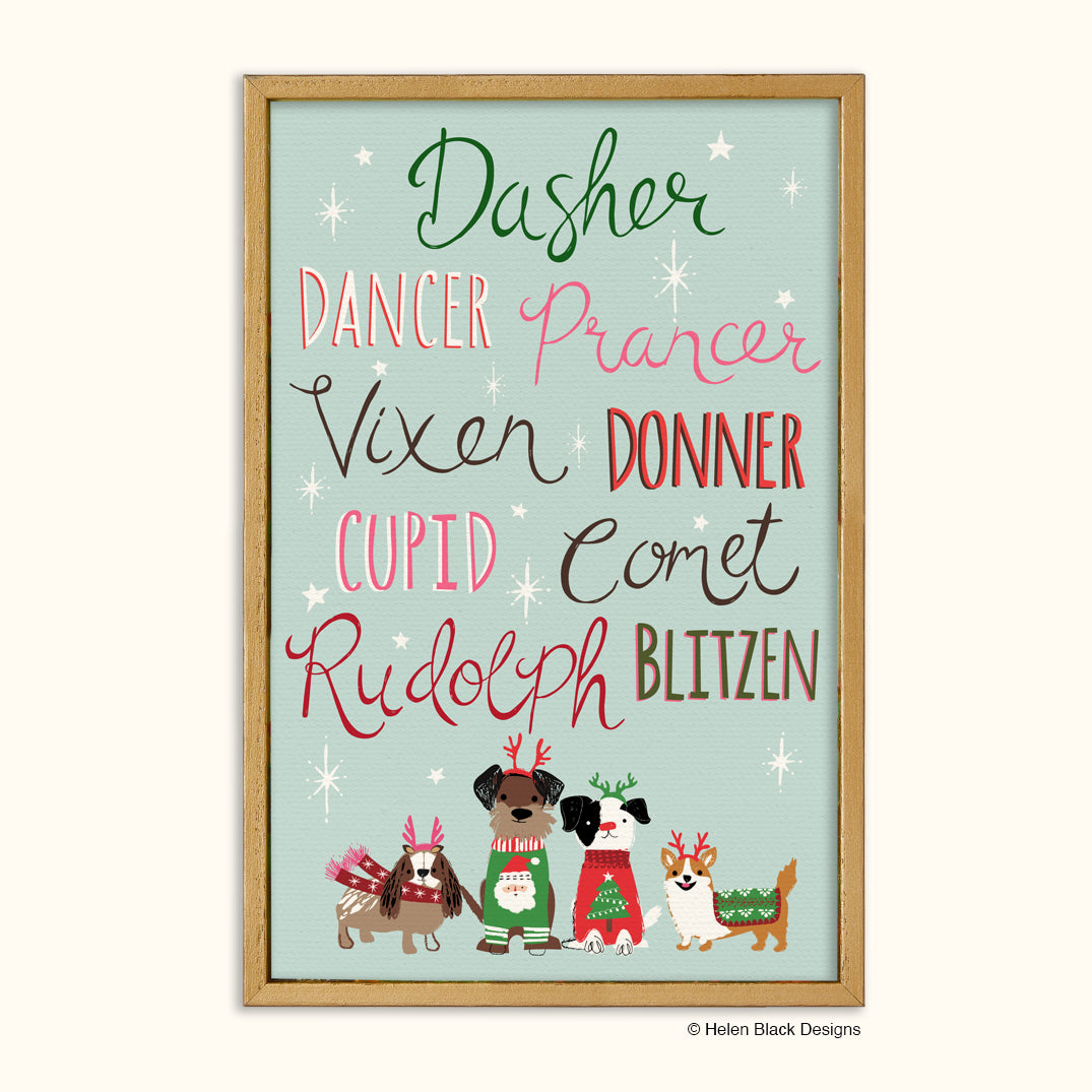 Werkshoppe Holiday Framed Canvas Art