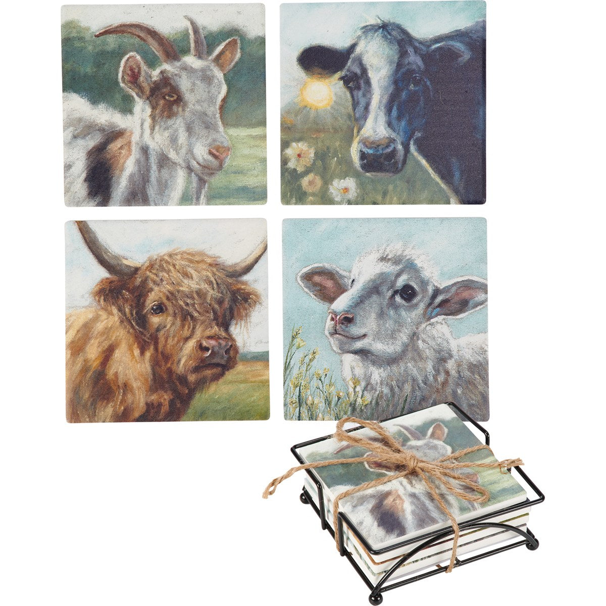 Farm Friends Coaster Set (4)