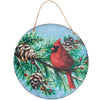 Cardinal Wall Decor (Round) - Primitive