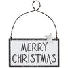 Merry Christmas Hanging Ornament - Primitive