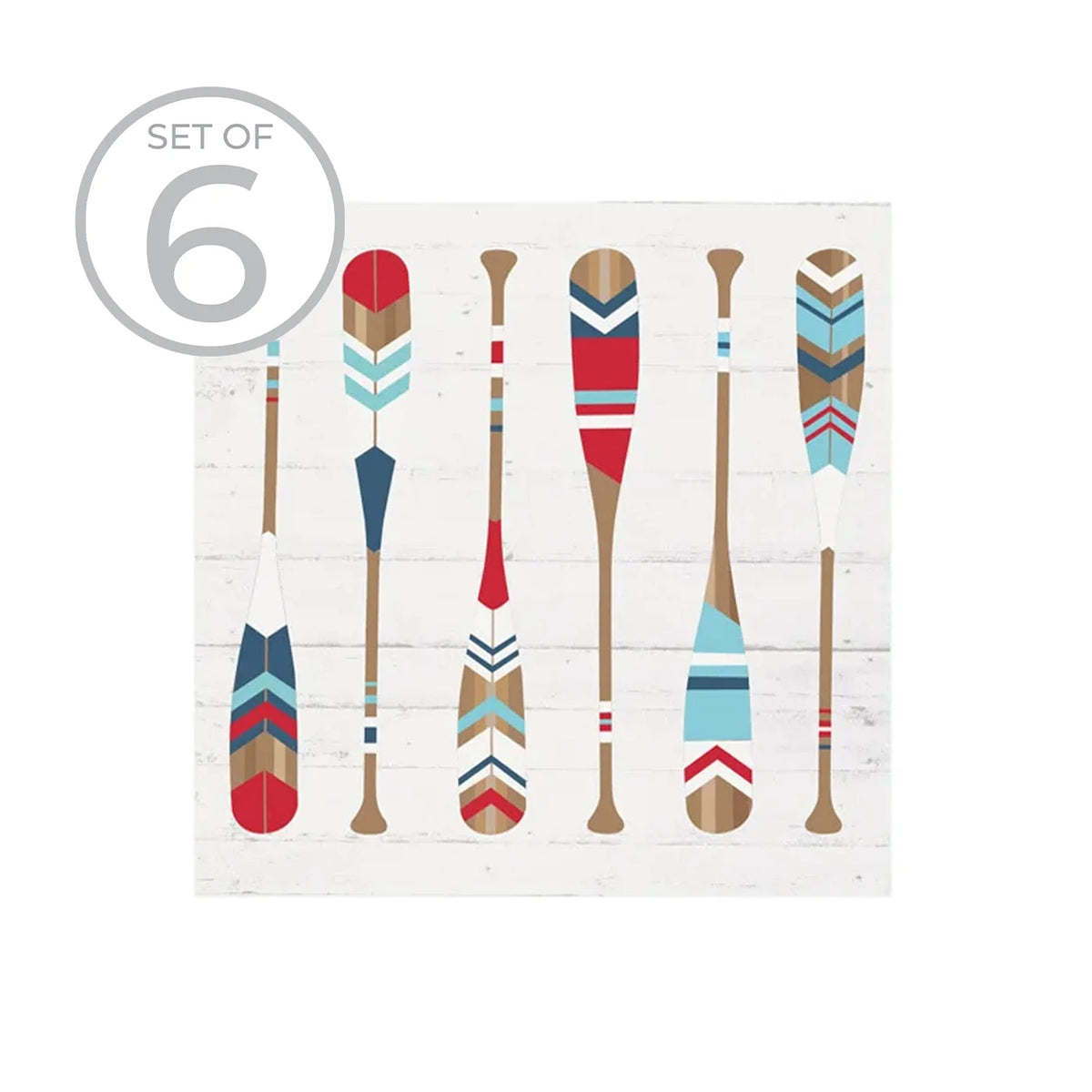 Ceramic Printed  Coaster Set of 6