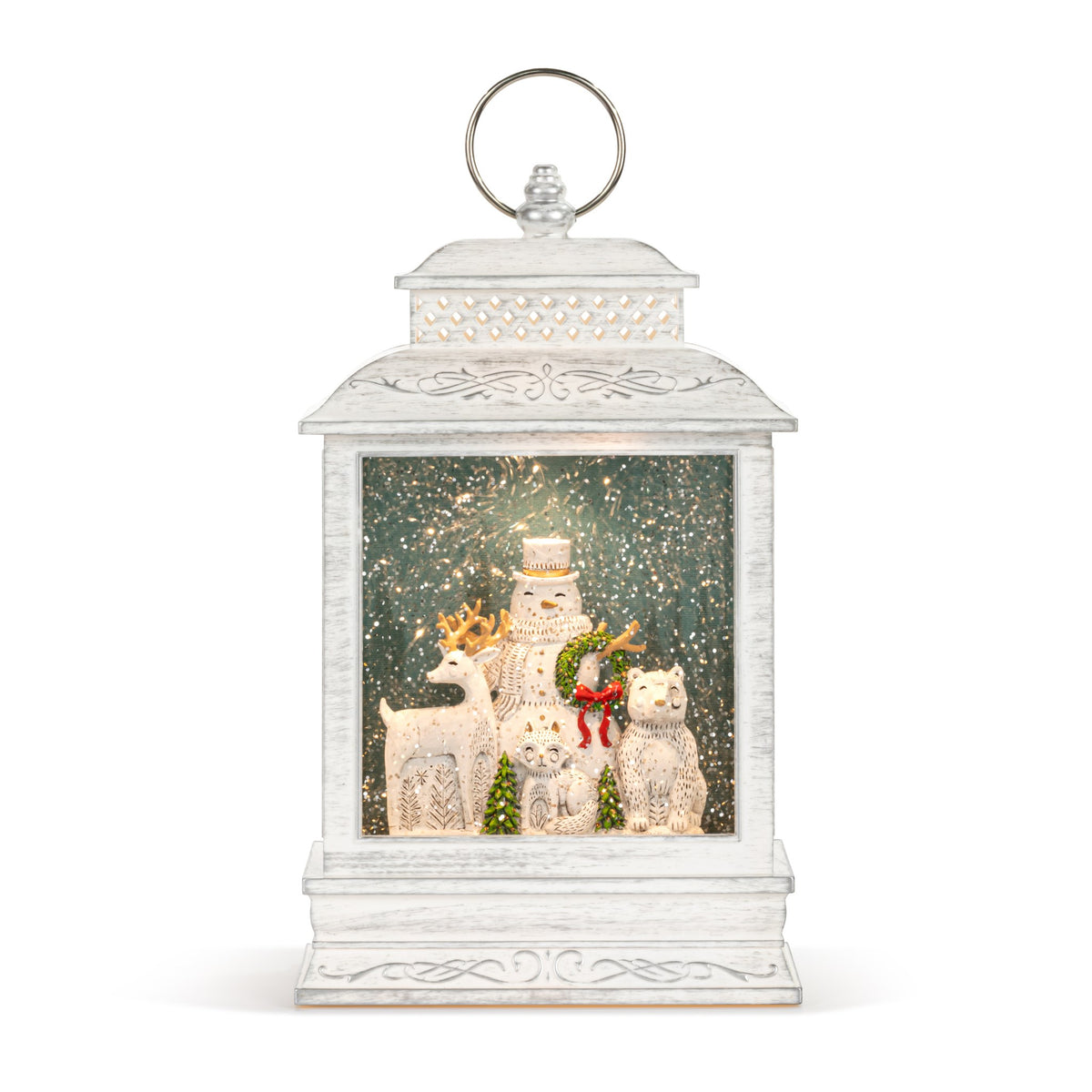 Musical Winter Scene Snow Globe Lantern
