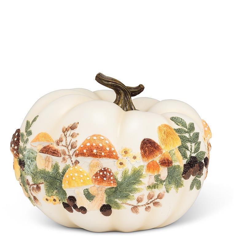 Low Pumpkin with Mushrooms - Ivory