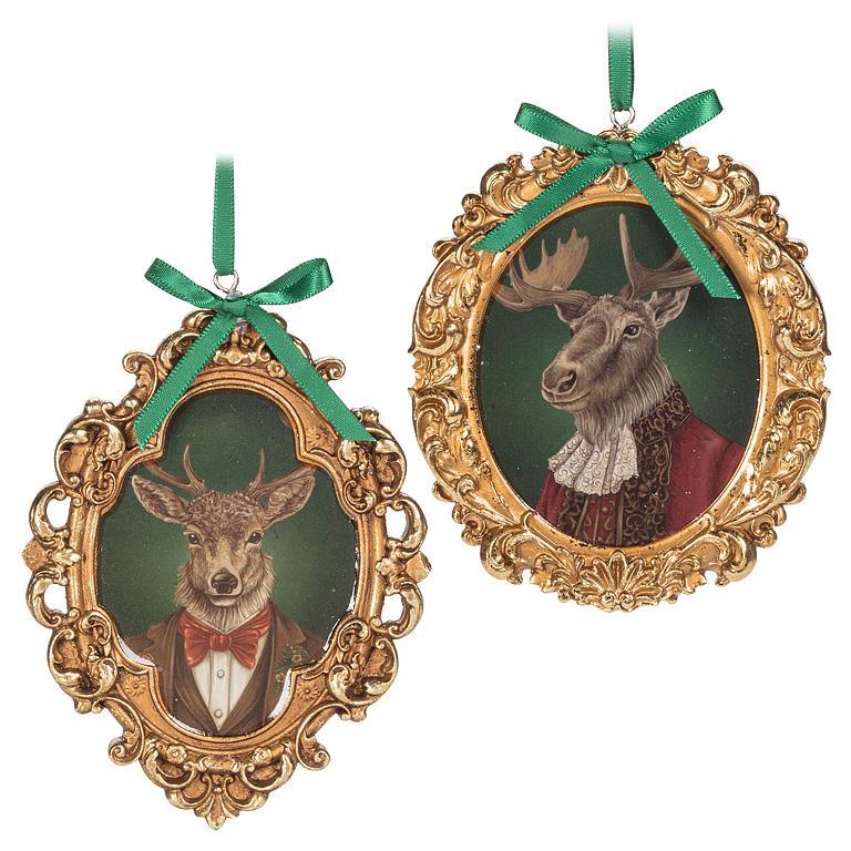 Stag And Moose Portrait
