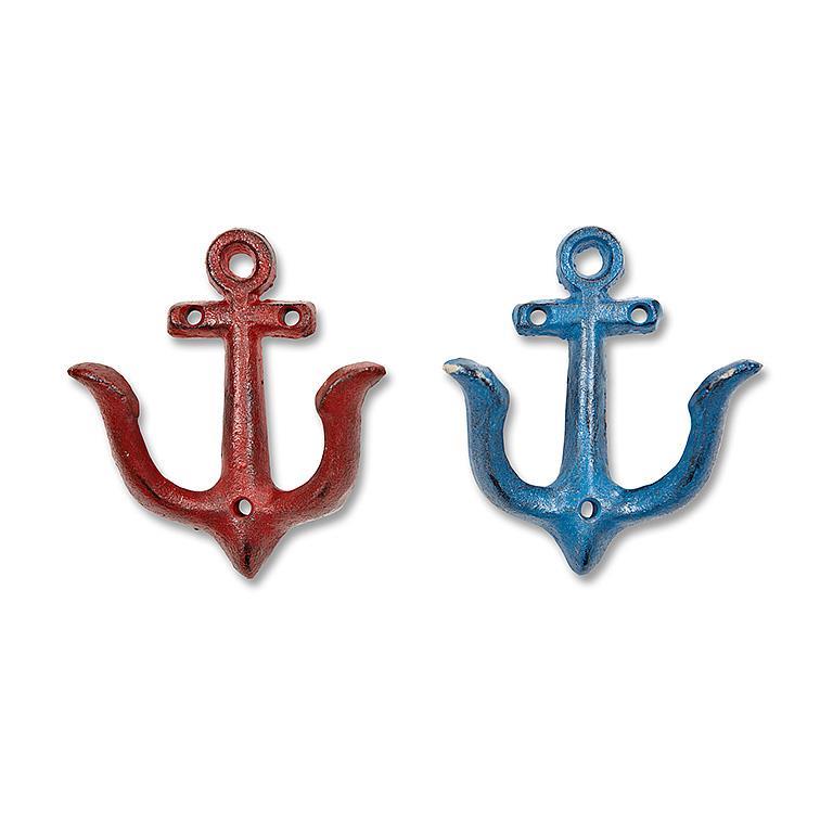 Red Or Blue Wall Anchor Hooks