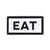 Black and White Enamel Sign