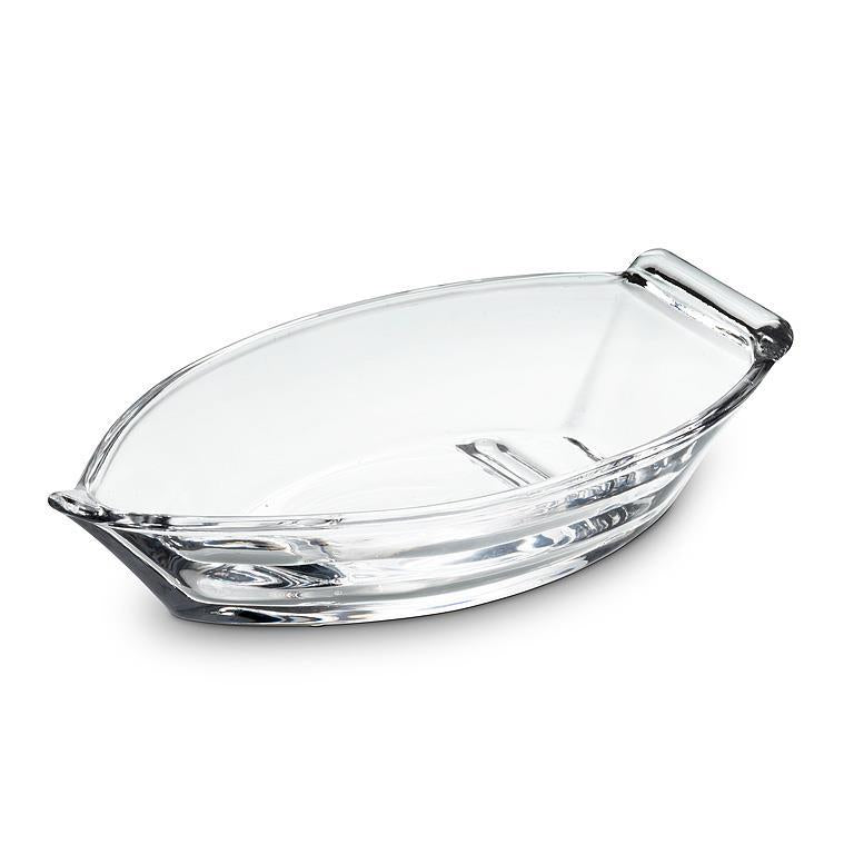Glass Rowboat Dish