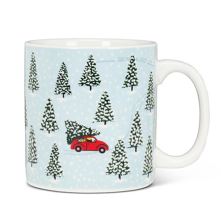 Red Car & Tree Mug