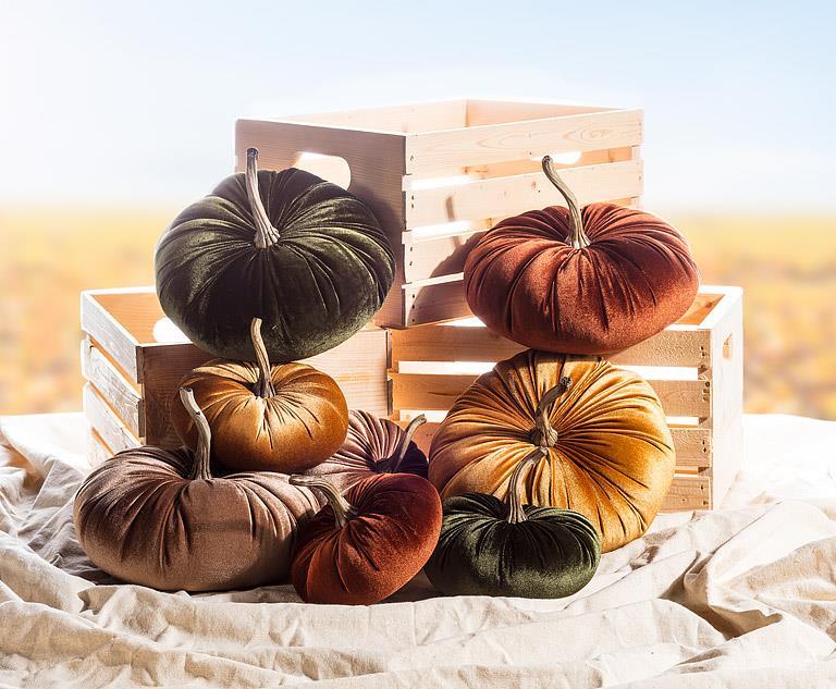 Velour Pumpkins