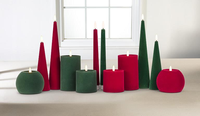Luxury Velvet LED Candles