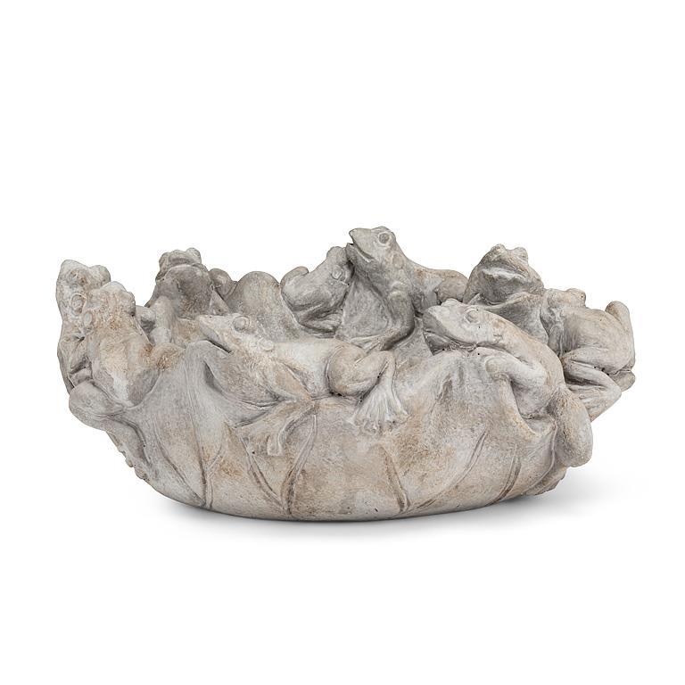 Shallow Garden Cement Bowl