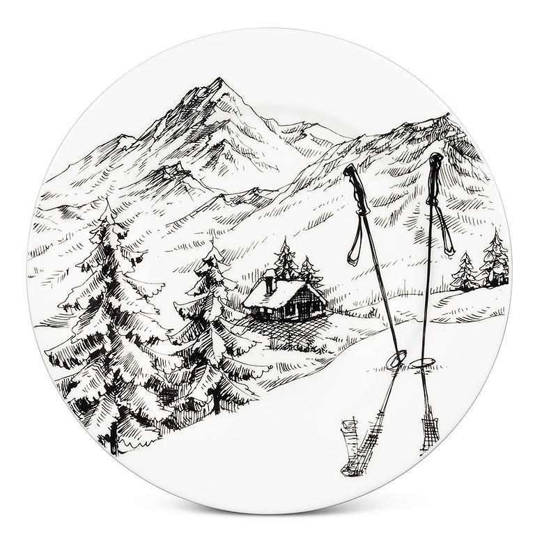 Whistler Ski Sketch Scenery
