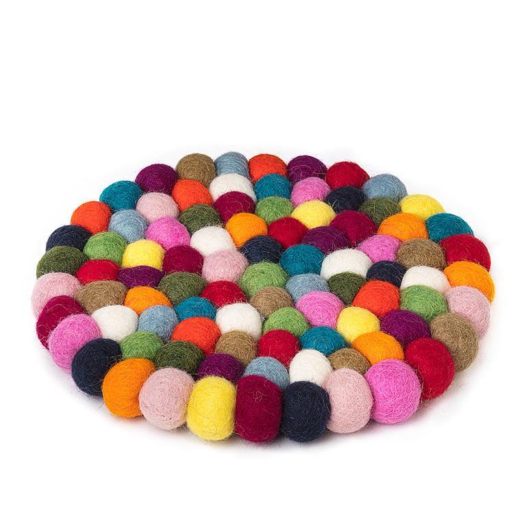 Felt Ball Round Trivet