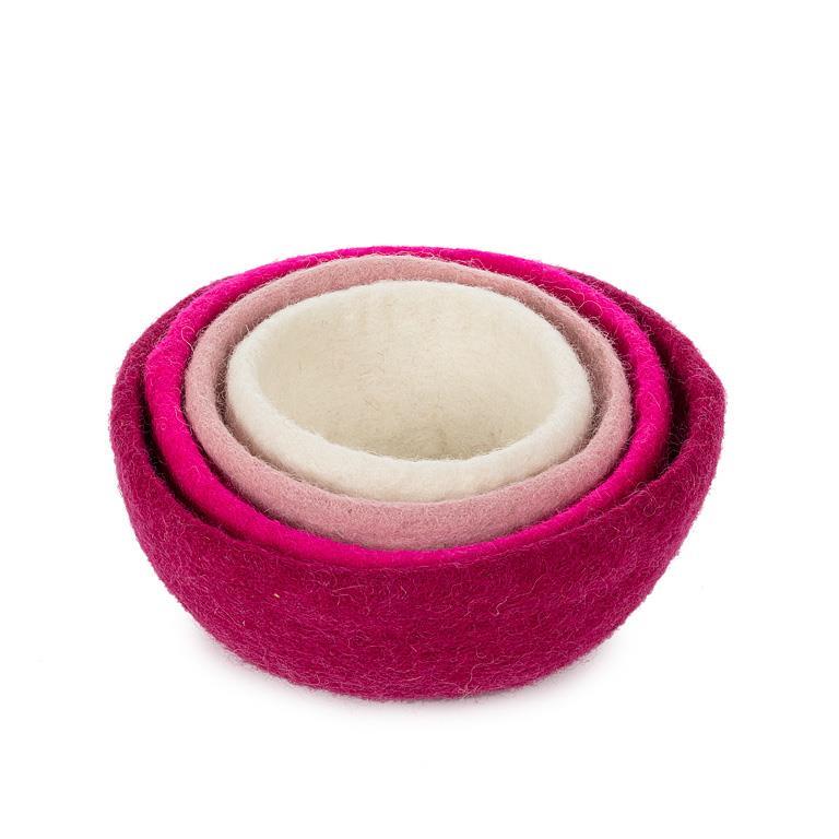 Felt Fair Trade Nesting Bowl Set