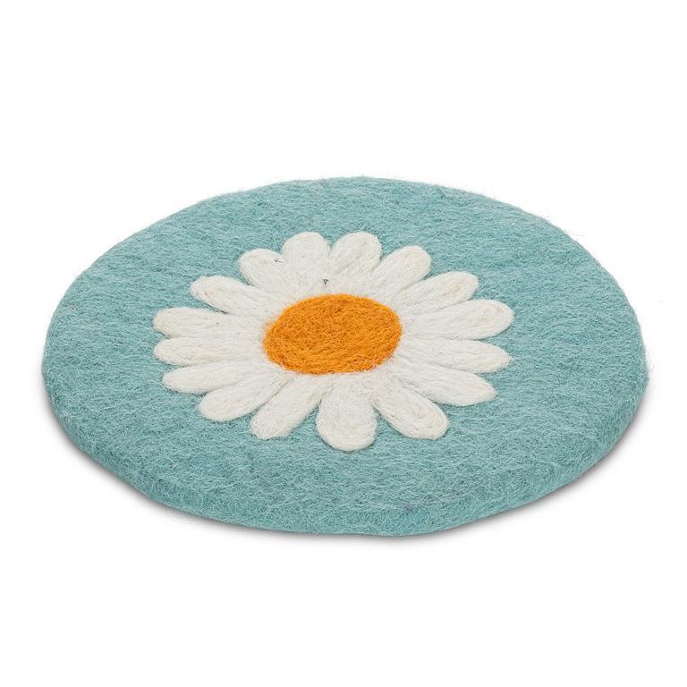 Felted Daisy Trivet/Coaster