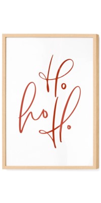 Ho Ho Ho Canvas Wall Art