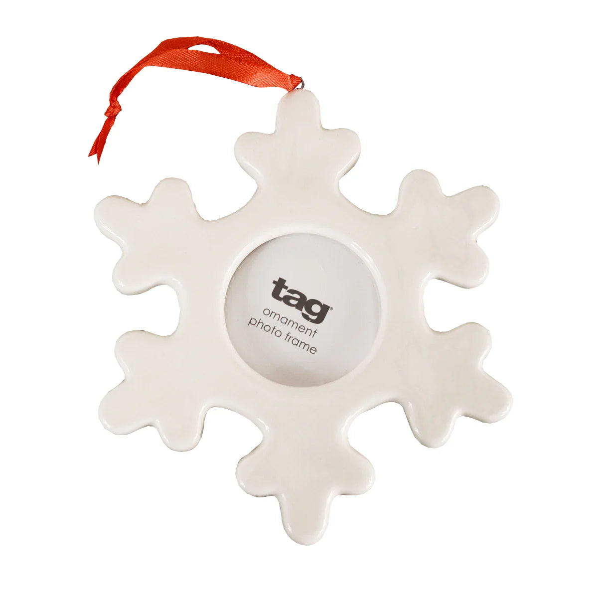 Tag Holiday Festive Ornament Photo Frame