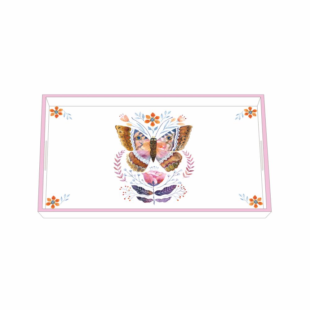 PPD Wood Lacquered Vanity Tray