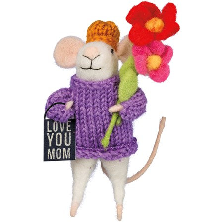 Felt Mouse Special Occasion Ornament
