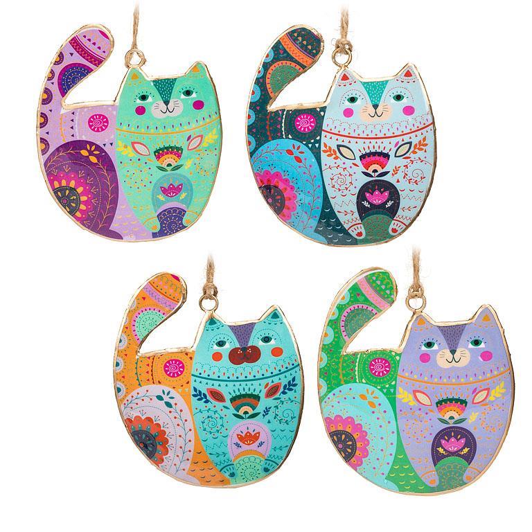 Groovy Cat Hanging Ornament