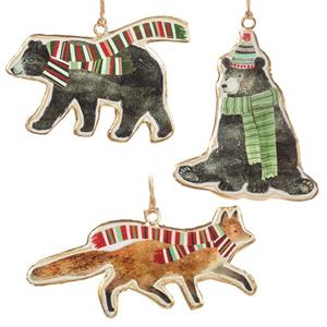Winter Animals Imprint Ornament