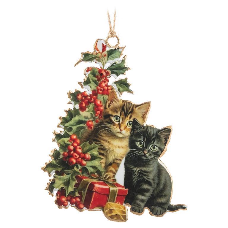 Festive Cat Ornaments