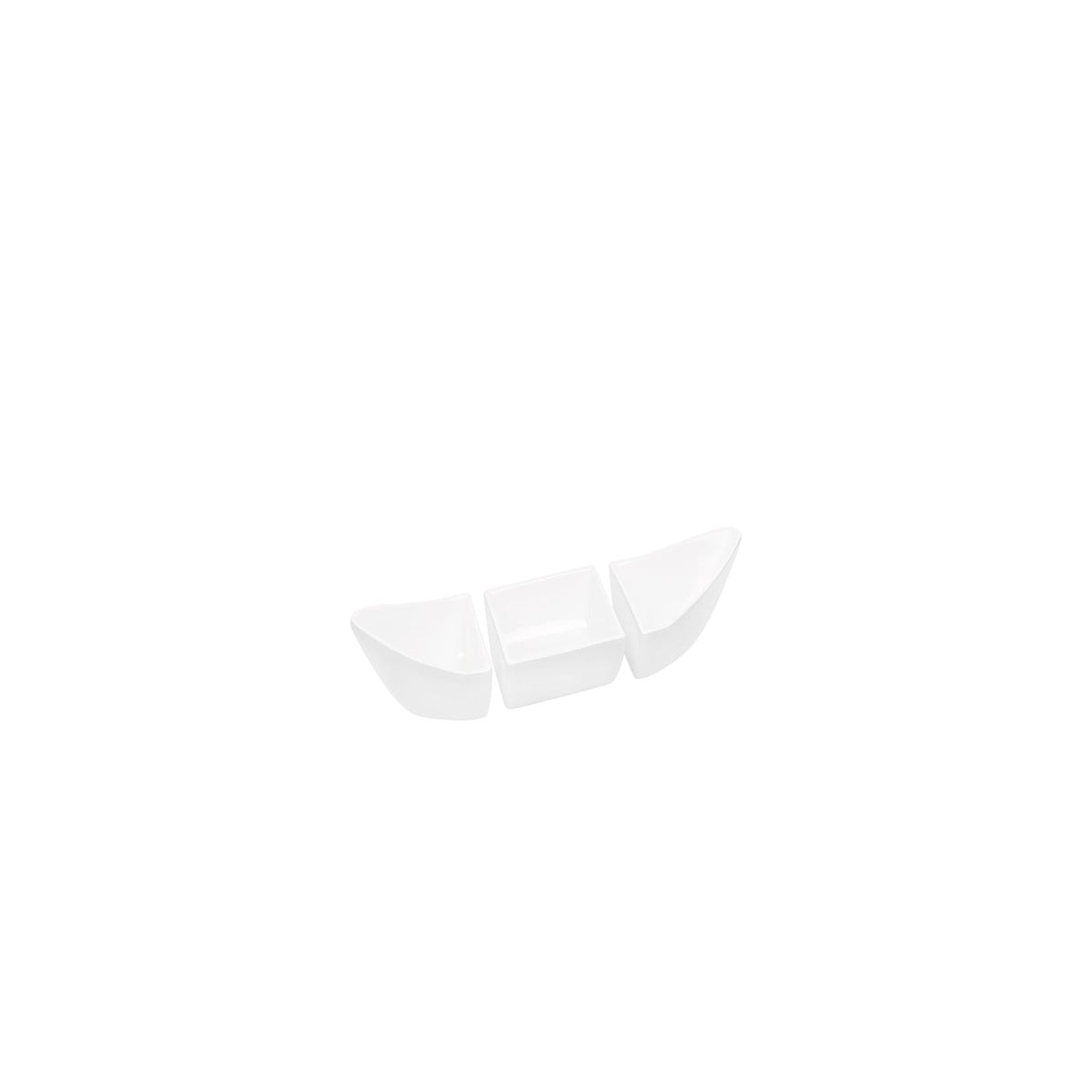 Canoe 3Pc Serving Dish White