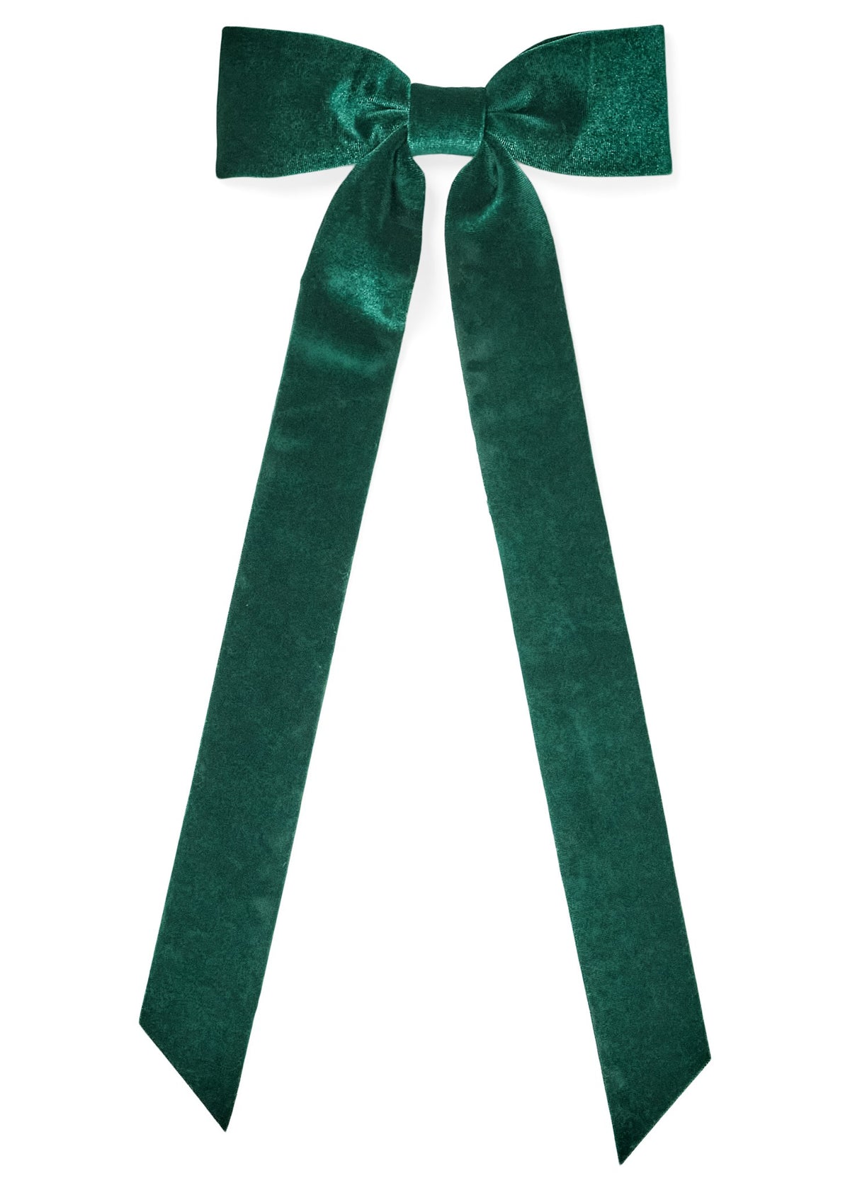 Velvet Thin Bow With Clip