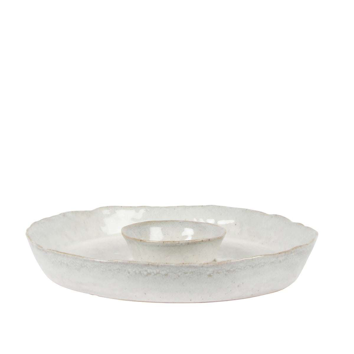 Palermo Dip Serving Platter White