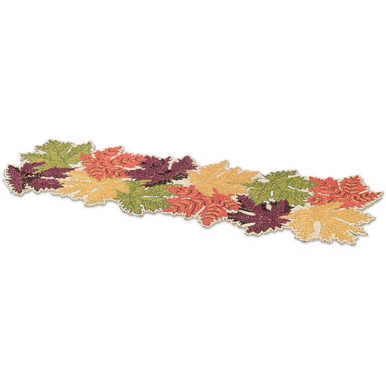 Autumn Beaded Table Runner