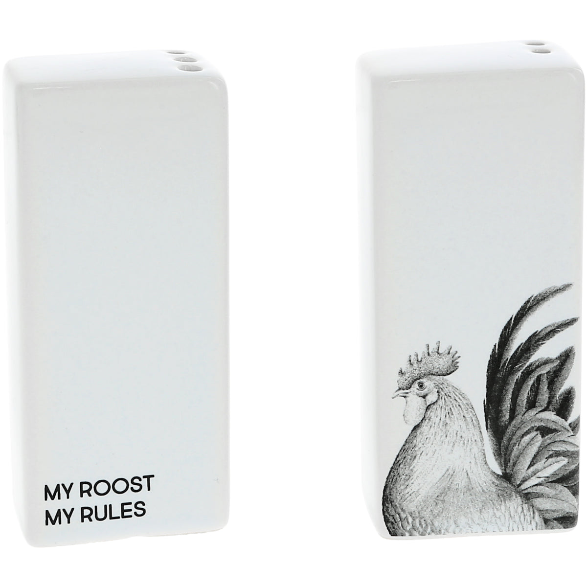 Katherine Sheard Design Illustread Salt &amp; Pepper Shaker Set with Sentiment