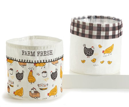 Fabric Planter/Storage Bin S/2