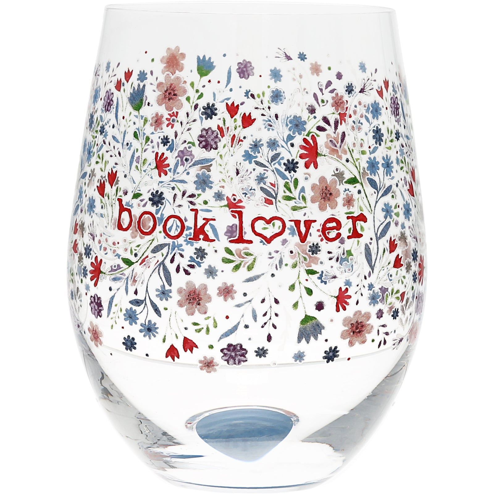 The Book Lover Stemless Wine Glass