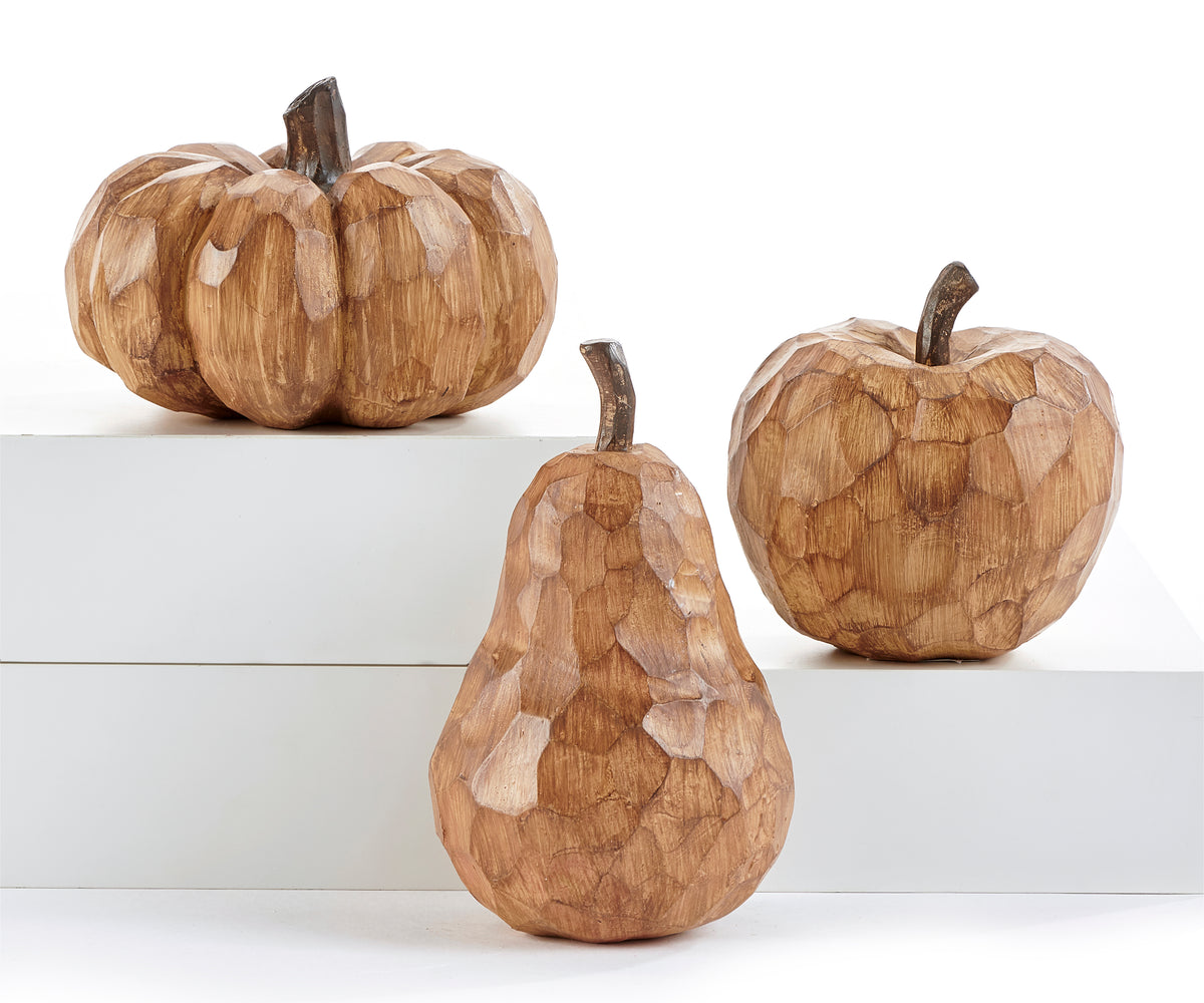 Carved Wooden Fruit