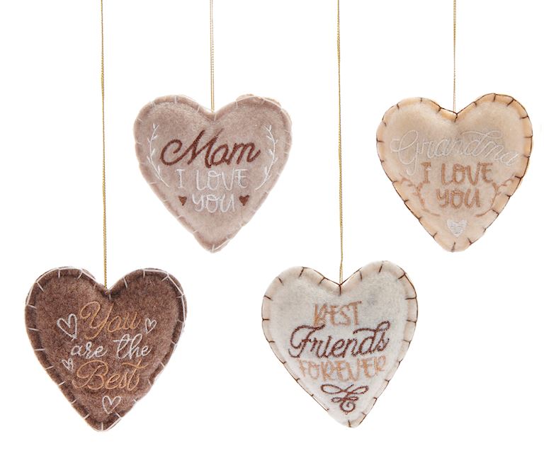 Heart Sentiment Hanging Decoration
