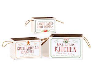 Wooden Christmas Storage Box