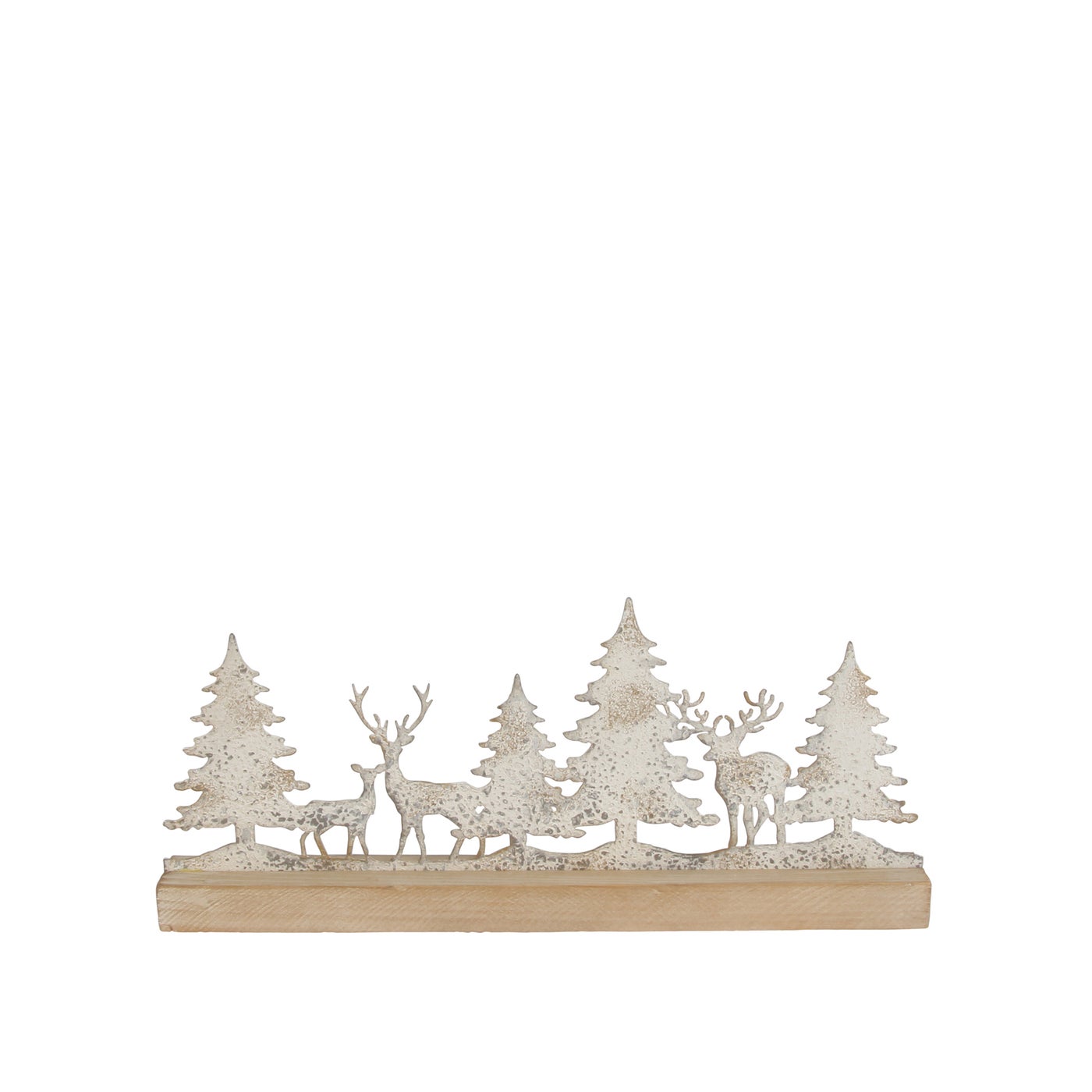 Reindeer Village Golden Decorative Scene Tabletop