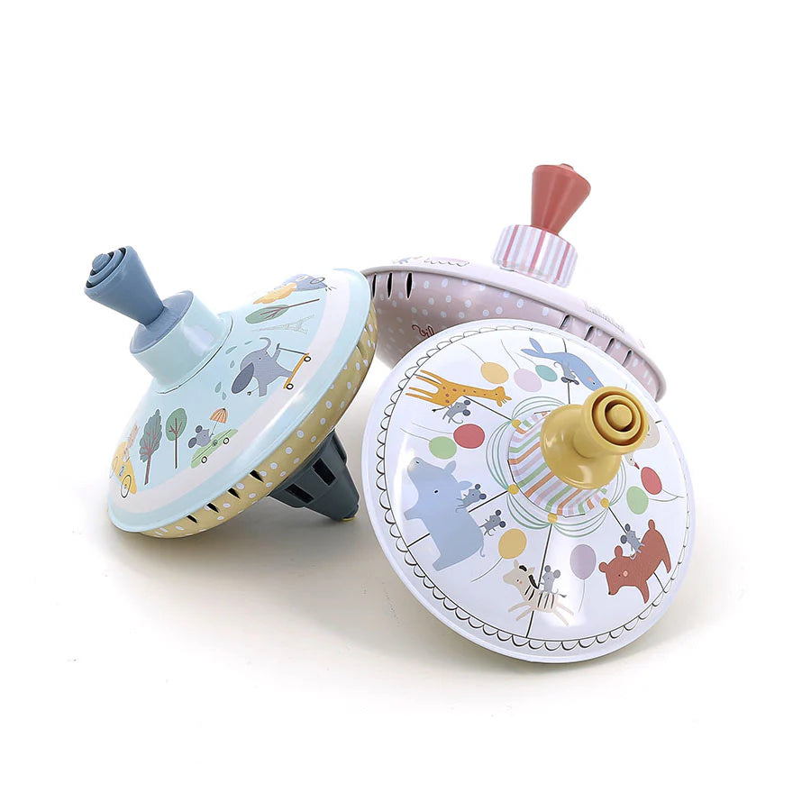 Vilac Retro Tin Spinning Top  Toy