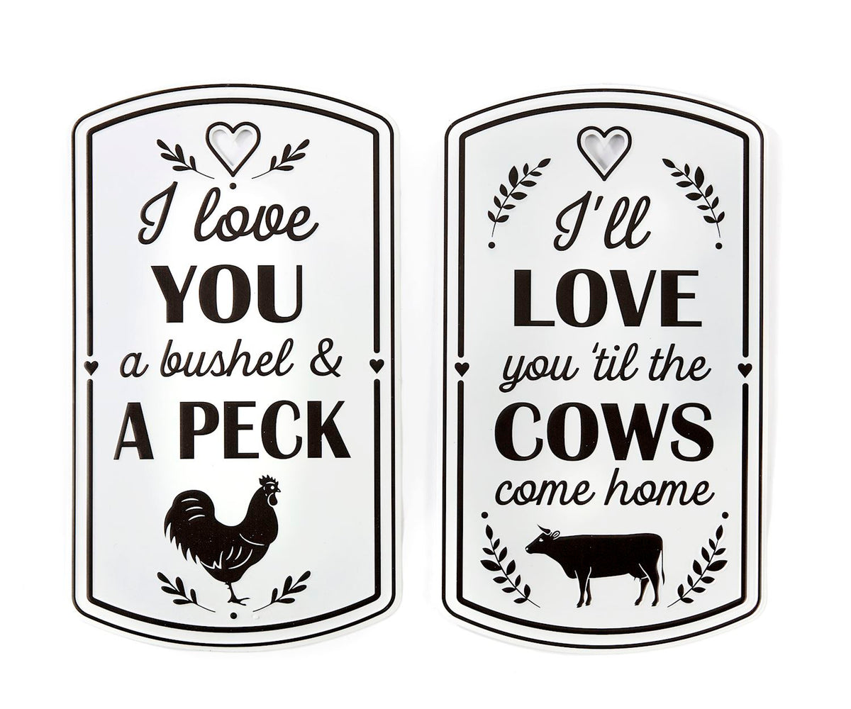 Farm Animal Metal Sign