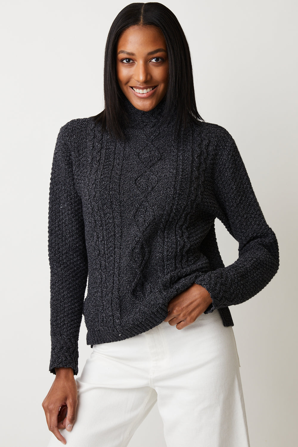 Eco Cotton Melanie Funnel Sweater