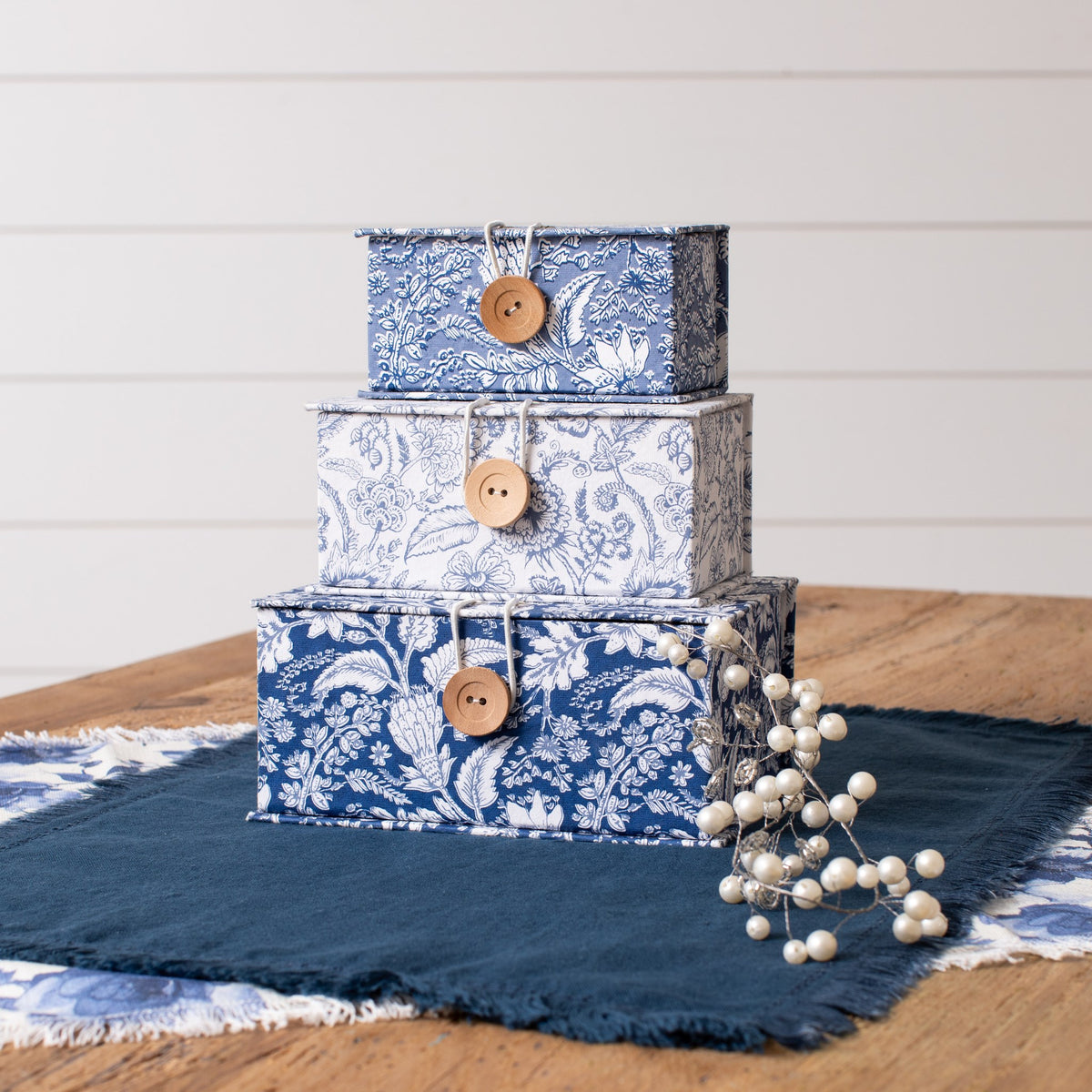 French Blue Linen Collection